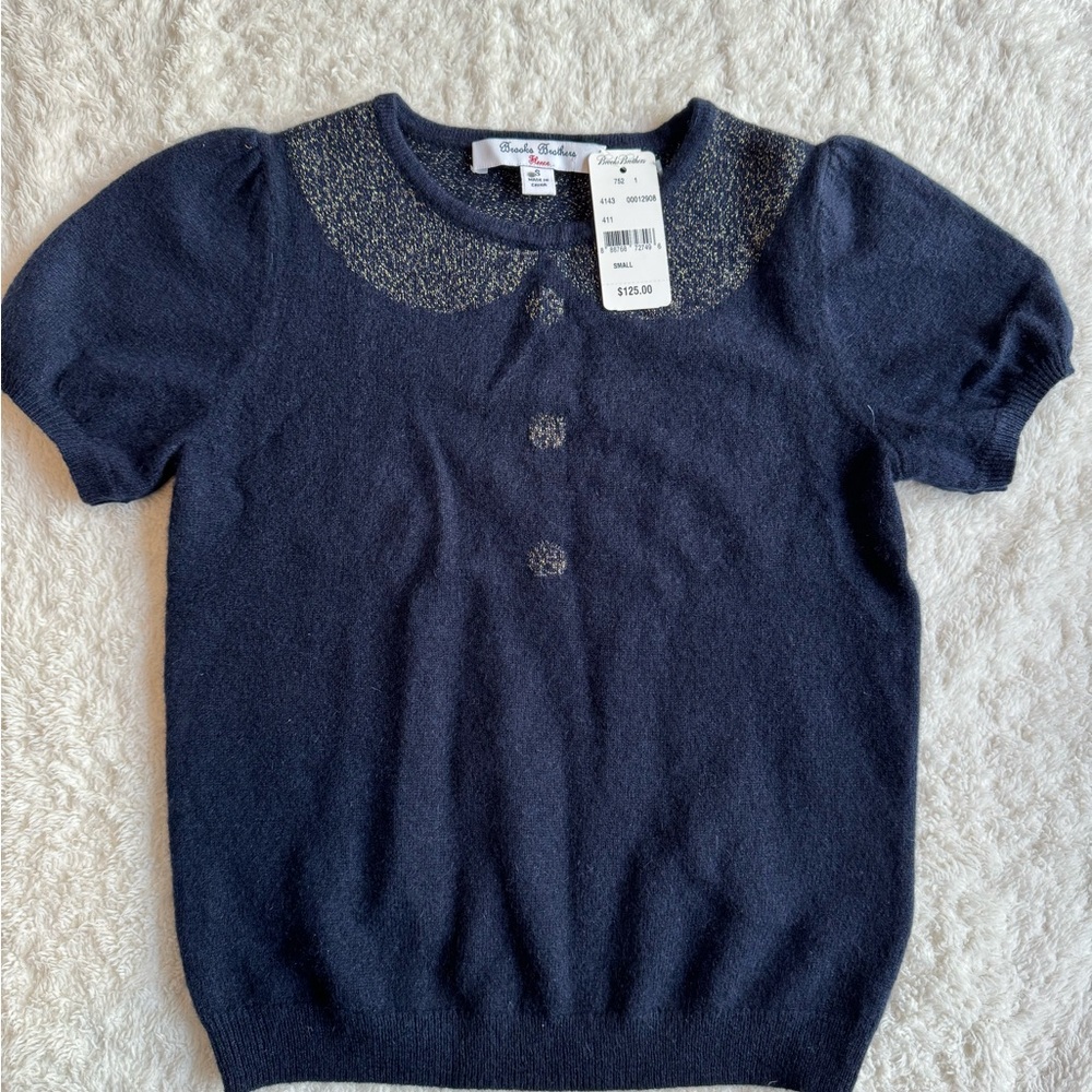 Brooks brothers girl cashmere top